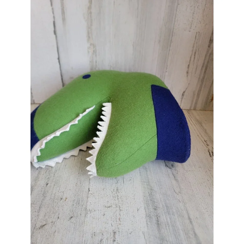 target Plush hanging Dino‎ head wall decor youth room green blue